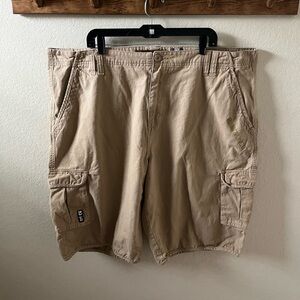 Ecko Unlimited Men’s Cargo Shorts | Waist 46 | Khaki | 100% Cotton